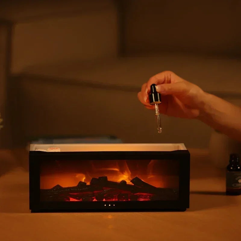 Cozy Electric Flame Fireplace Room Air Diffuser