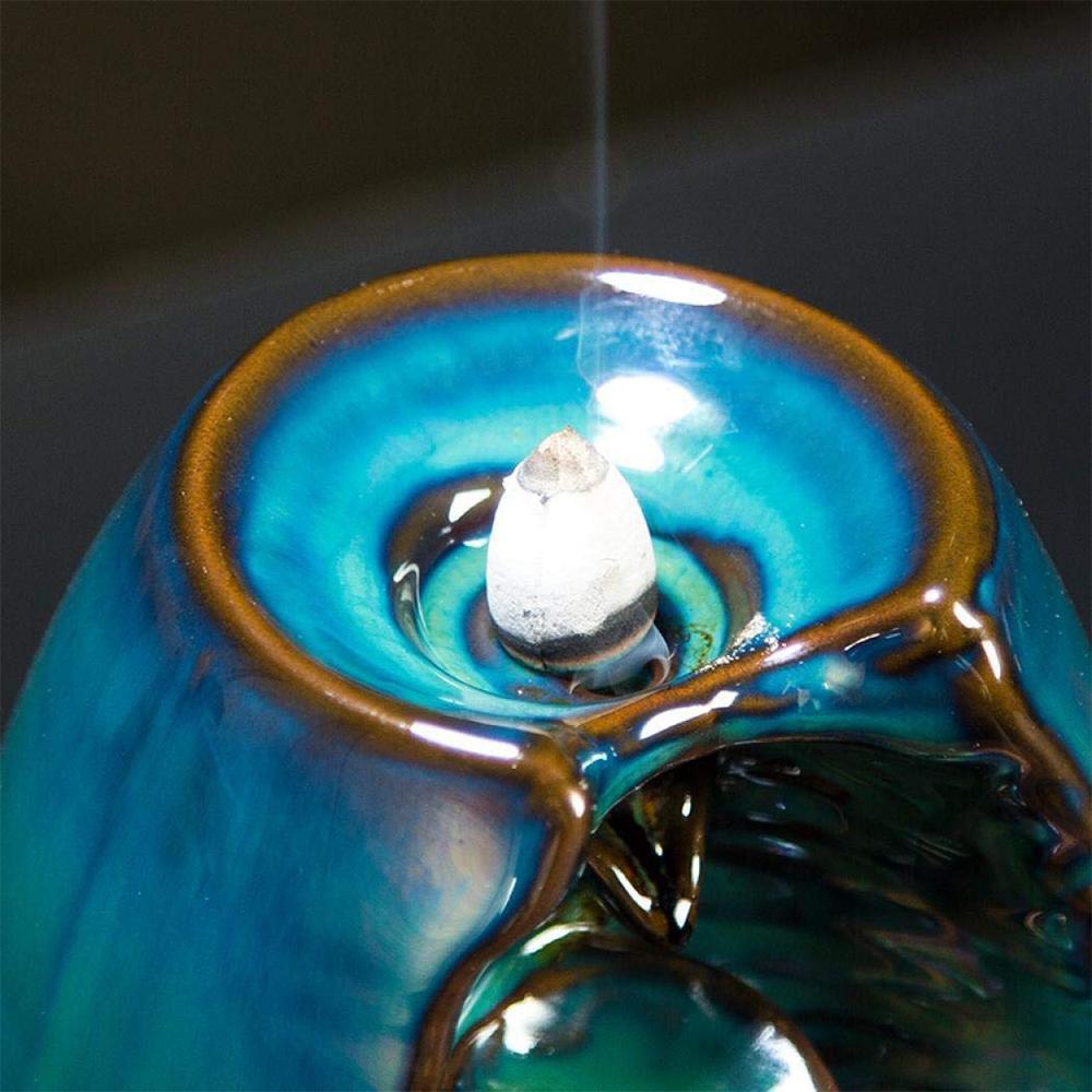 Serenity Waterfall Backflow Incense Burner - Luxicro