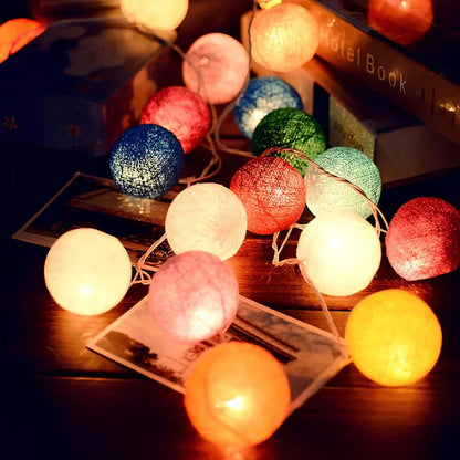 Soft Ivory Fairy Light String Decoration