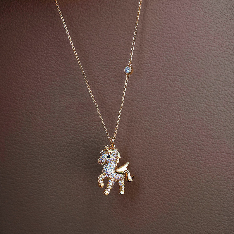 Beautiful Unicorn Pendant Necklace