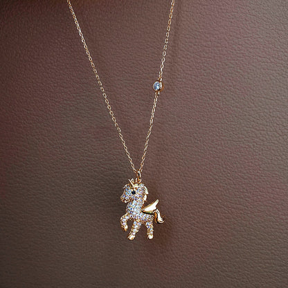 Beautiful Unicorn Pendant Necklace