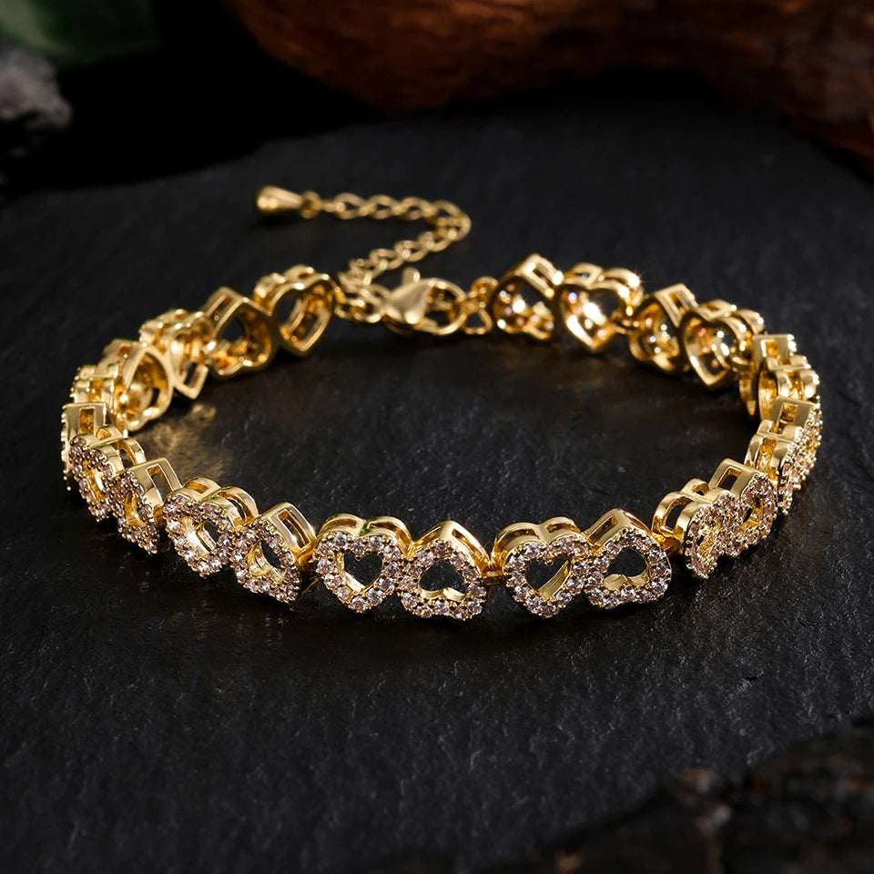 Shining Love Diamond Tennis Wristband