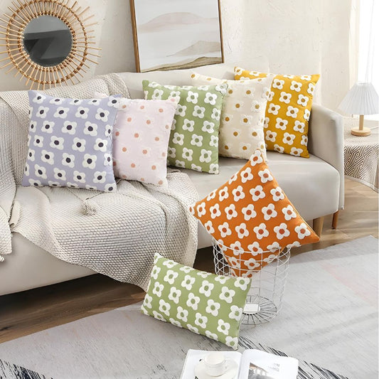 Beautiful Floral Pattern Pillow Cover - Luxicro
