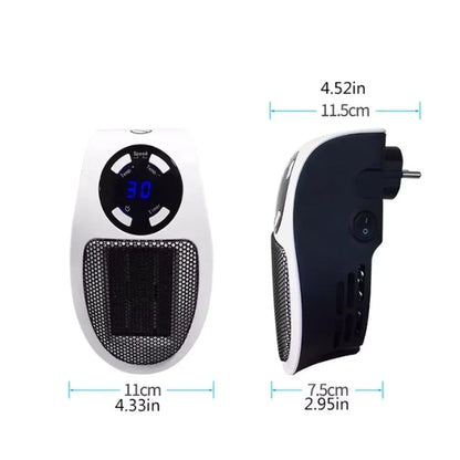Compact Portable Space Heater 500W Fast Warmth