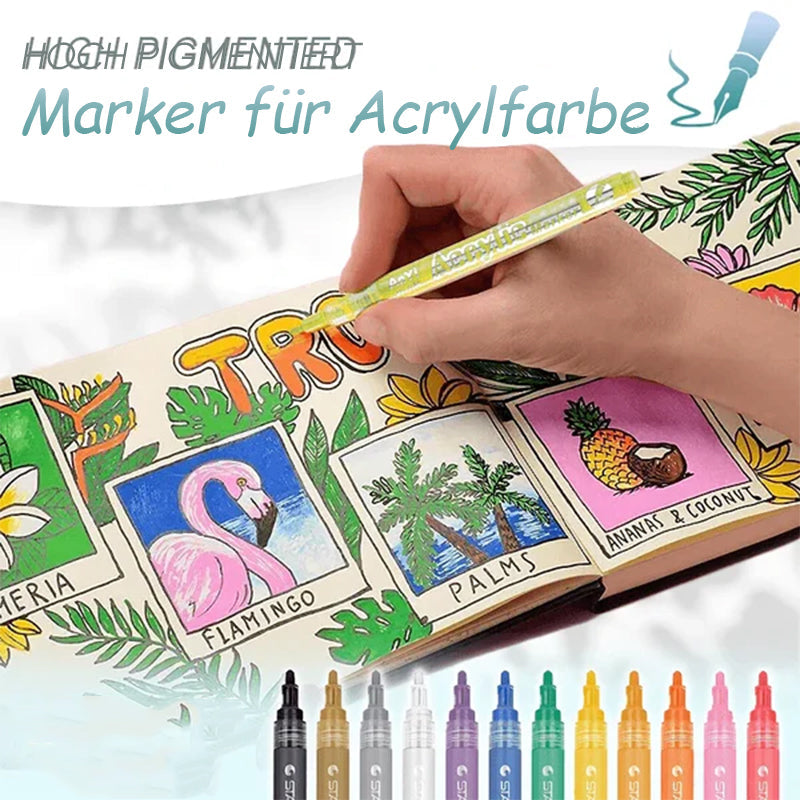 Bright Watercolor Art Markers