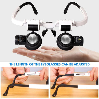 Portable Triple Magnification LED Lamp