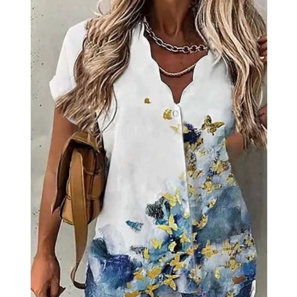 Pretty Floral Women's Blouse
