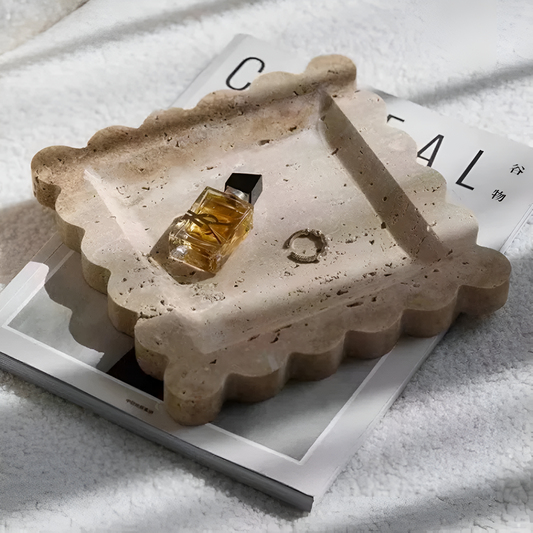 Decorative Stone Jewelry Dish - Luxicro