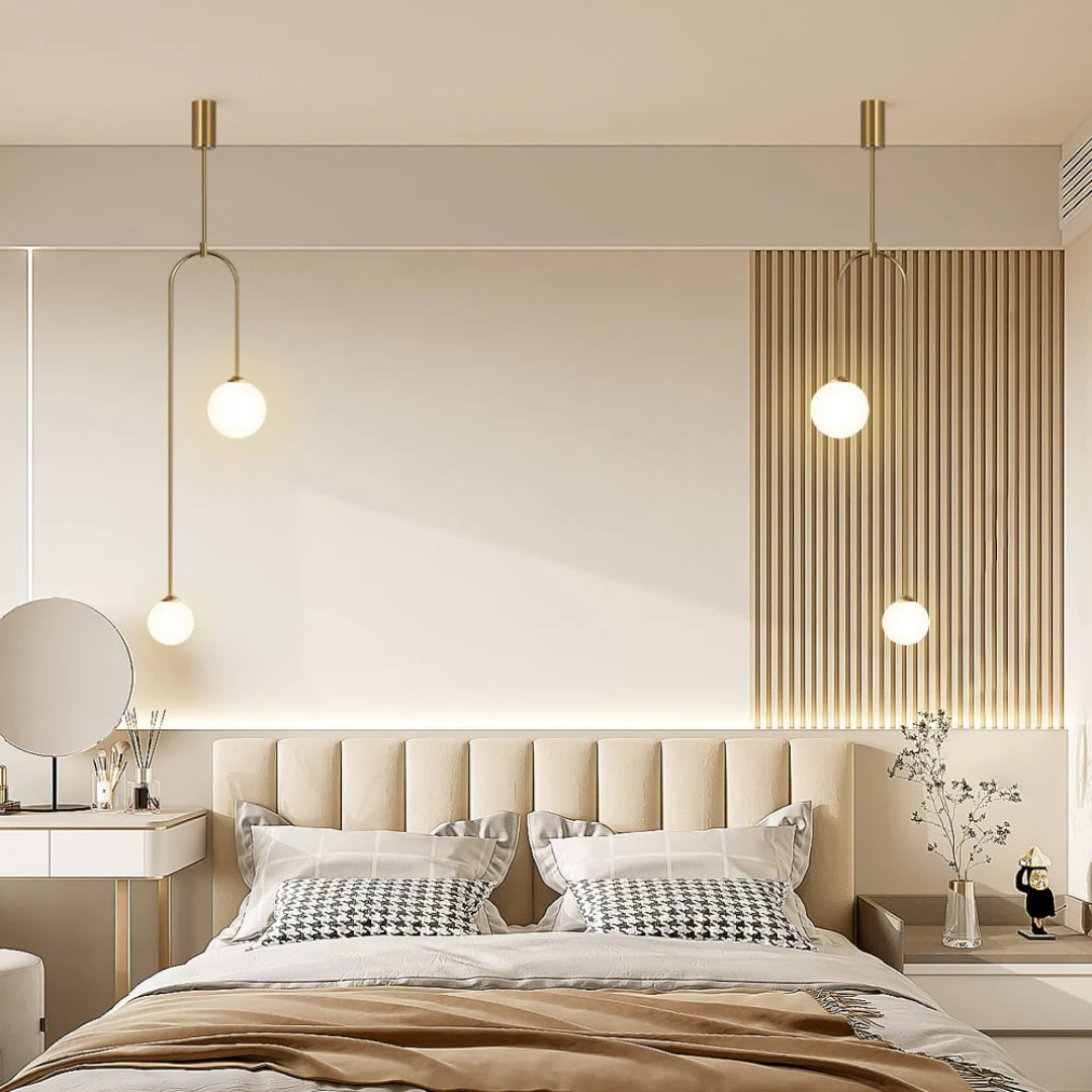 Sleek Pendant Glass Ceiling Light