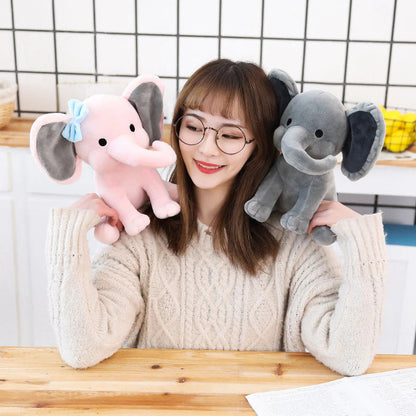 Cuddly Gray Plush Baby Pillow Toys