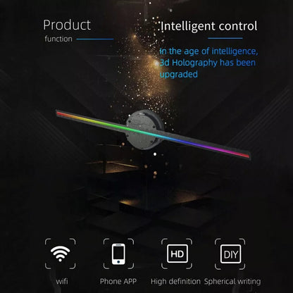 Vibrant 3D Hologram LED Room Light Projector