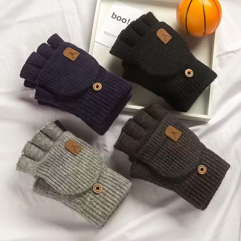 Cozy Mens Touchscreen Cold Weather Gloves - Luxicro