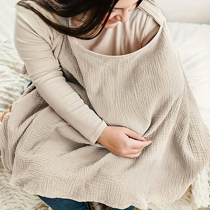 Cozy Nursing Blanket - Gentle Cotton Cover for Moms