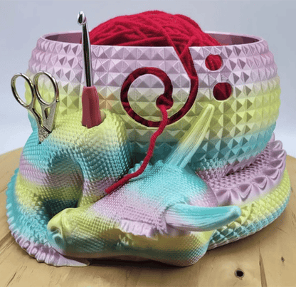 Large Fantasy Dragon Fibre Basket