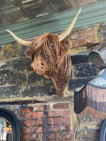 Farmhouse Cow Metal Wall Art
