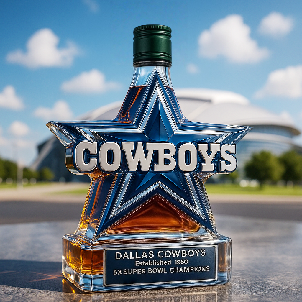 Official NFL Cowboys Liquor Decanter