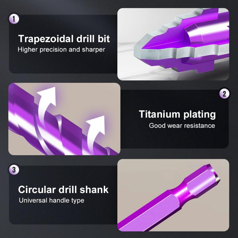 Professional 4-Piece Drill Bit Kit