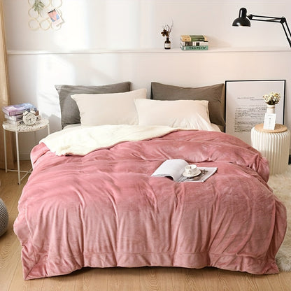 Cozy Plush Fleece Blanket - Soft Reversible Throw
