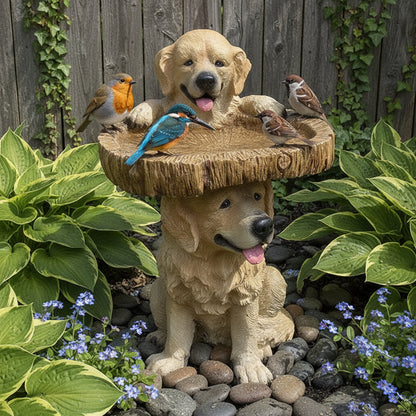 Adorable Dog Garden Stone Statue