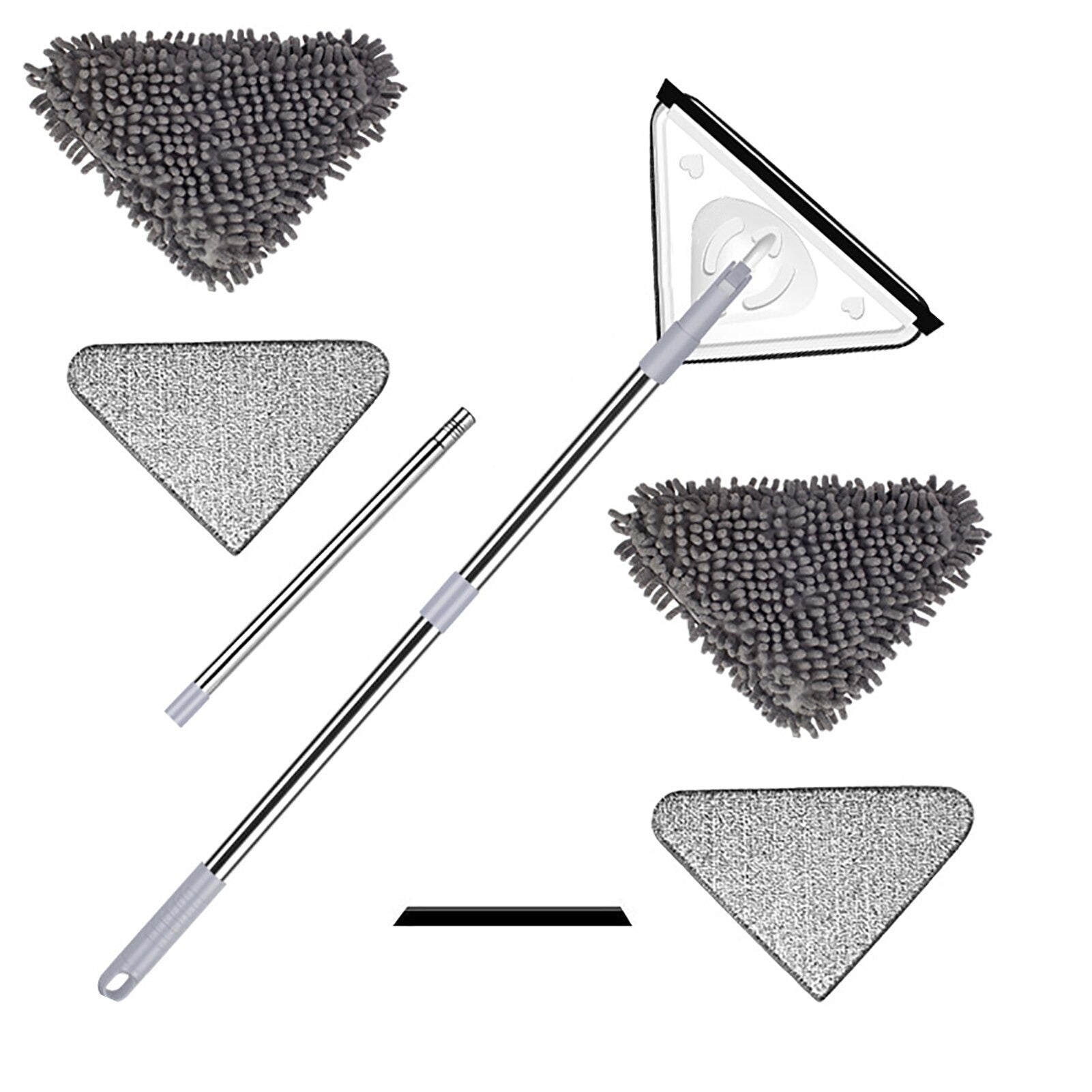 Easy Grip Adjustable Floor Mop - Luxicro