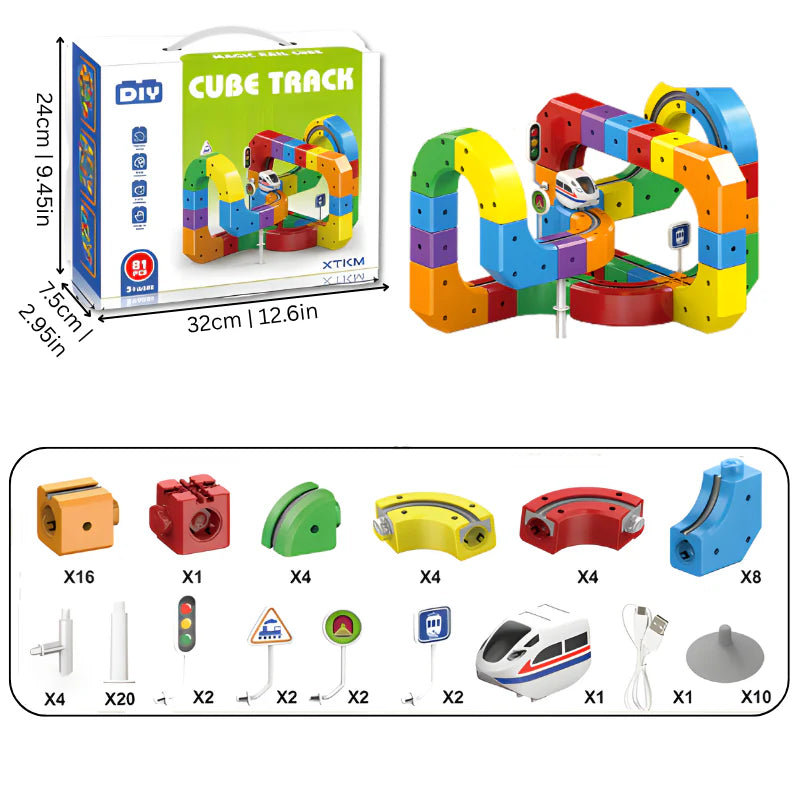Fun Kids Magnetic Building Track Set