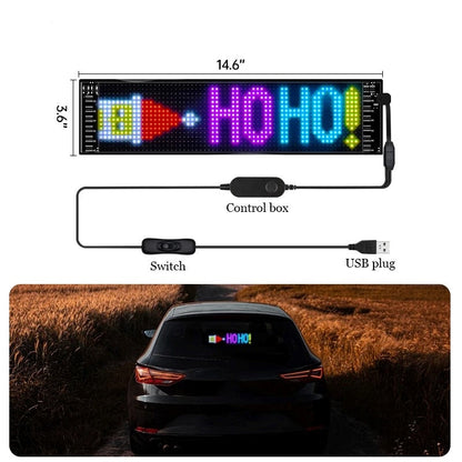 Customizable LED Car Bluetooth Light Sign