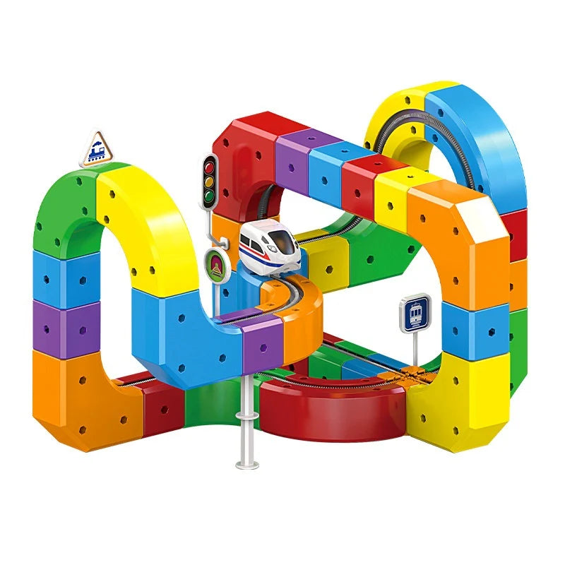 Educational Kids Train Playset Toy - Luxicro