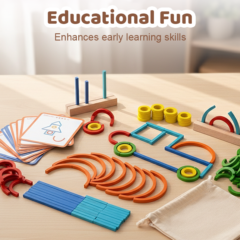 Colorful Learning Construction Blocks