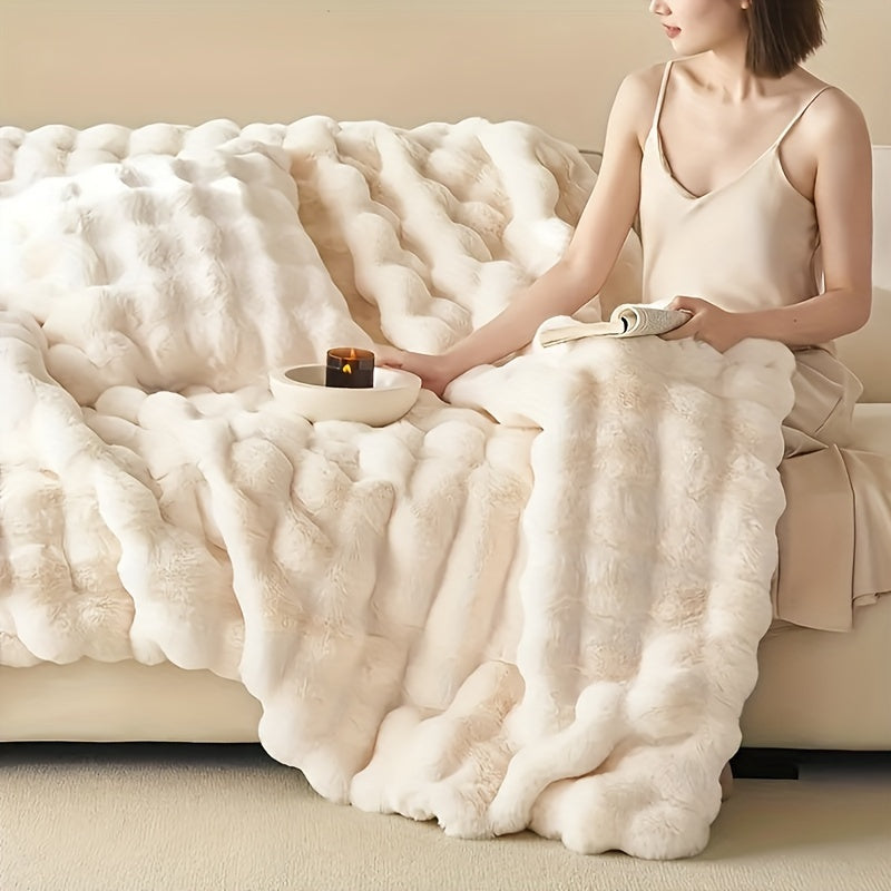 Plush Warm Bunny Fleece Blanket