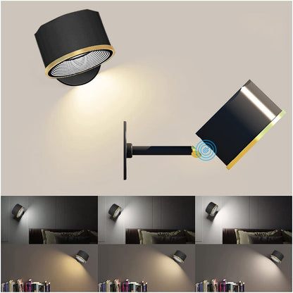 Round Cordless Rechargeable Wall Light - Luxicro