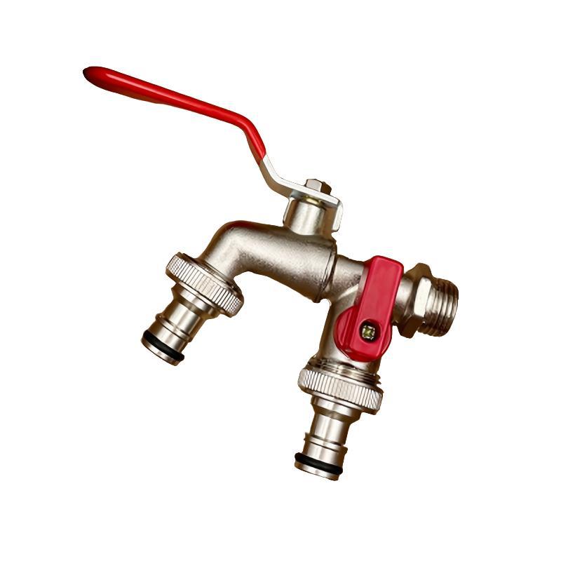 Durable 2-Handle Outside Water Faucet - Luxicro
