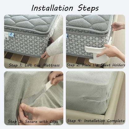 Easy Fit Bed Sheet Straps Set