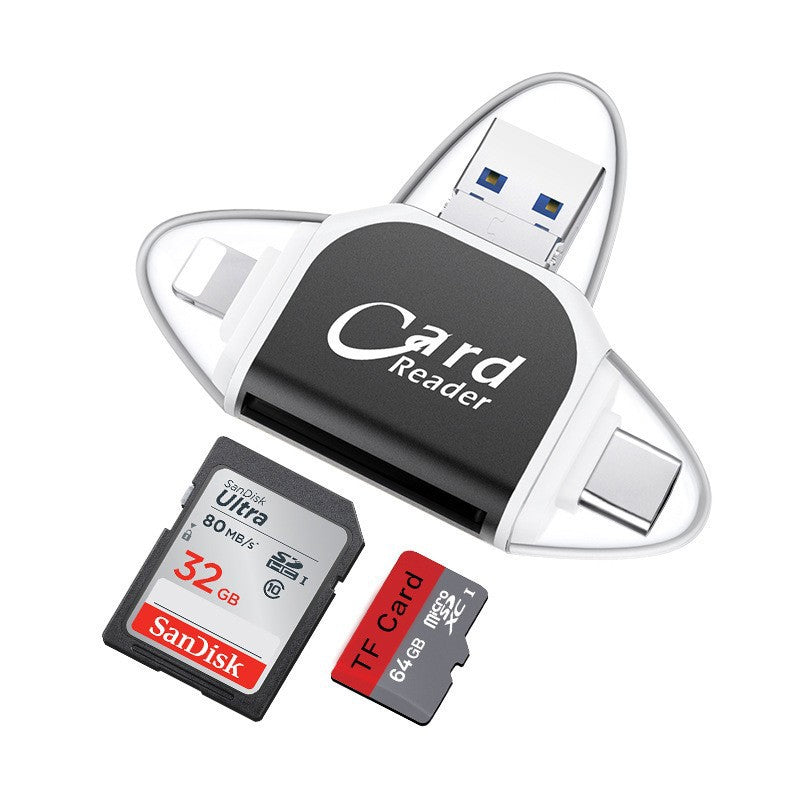 4-in-1 USB Multi Card Reader Adapter