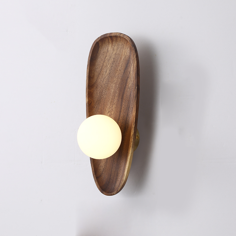 Rustic Wood Wall Light