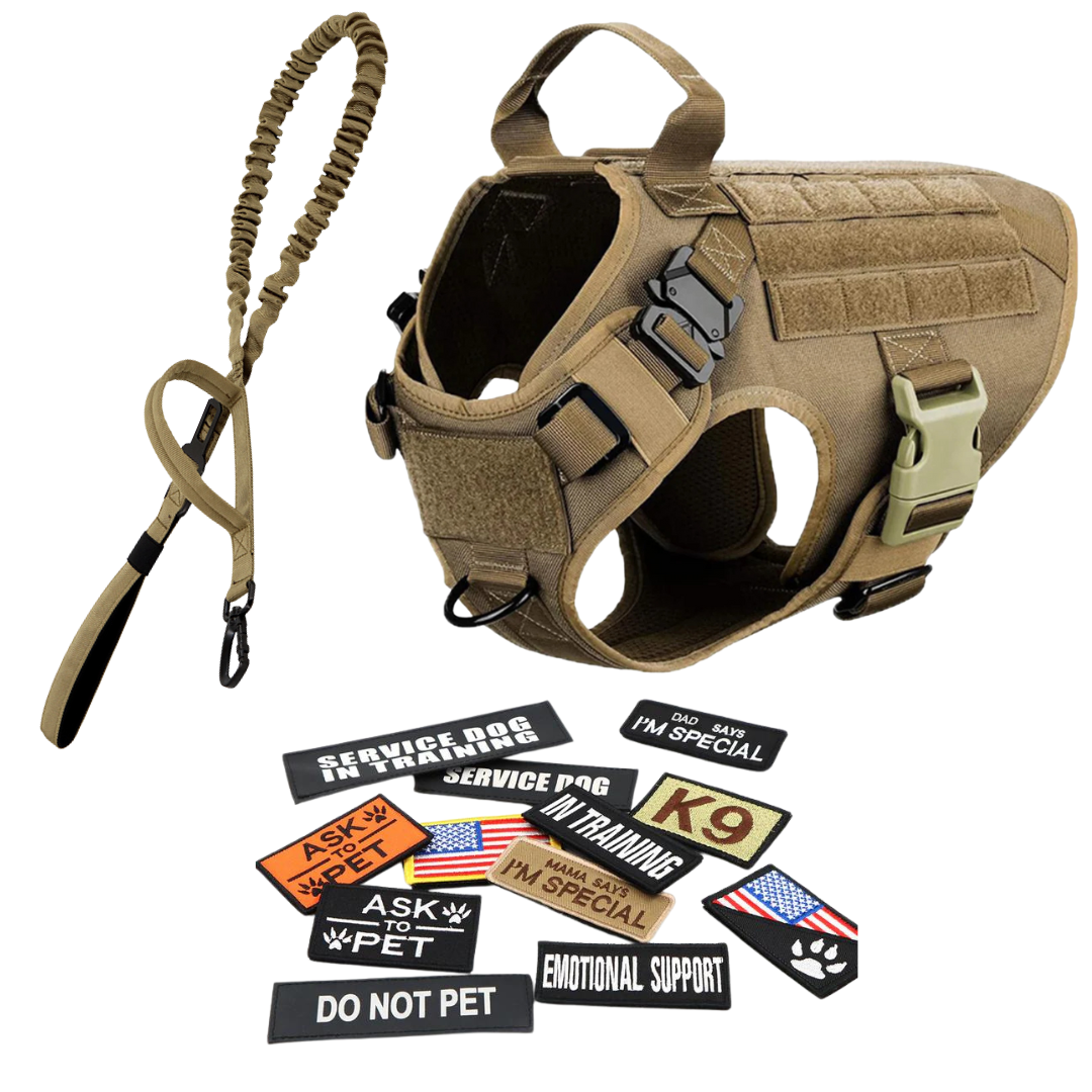 Durable Dog Vest Harness With Front Clip And Back Handle