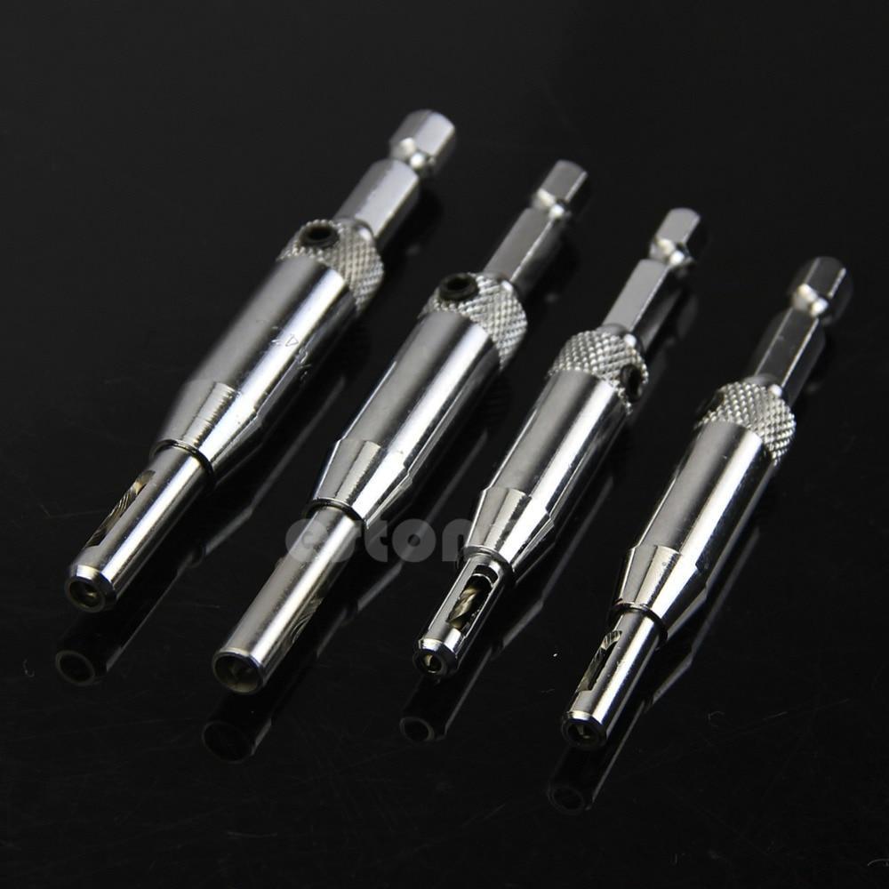 Accurate Self Centering Drill Bit Set for Hinges