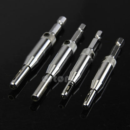 Accurate Self Centering Drill Bit Set for Hinges