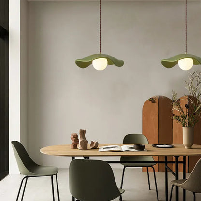 Green Glass Hanging Lamp Shade