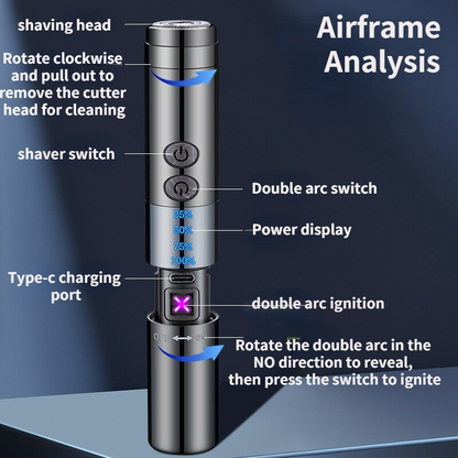 Compact Water Resistant Rechargeable Beard Clipper Set
