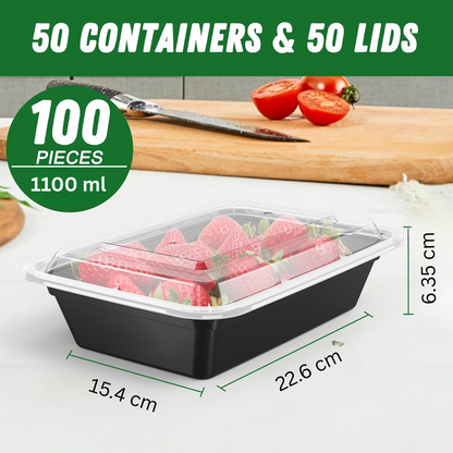 Sealable 50-Piece Kitchen Storage Container Set with Lids