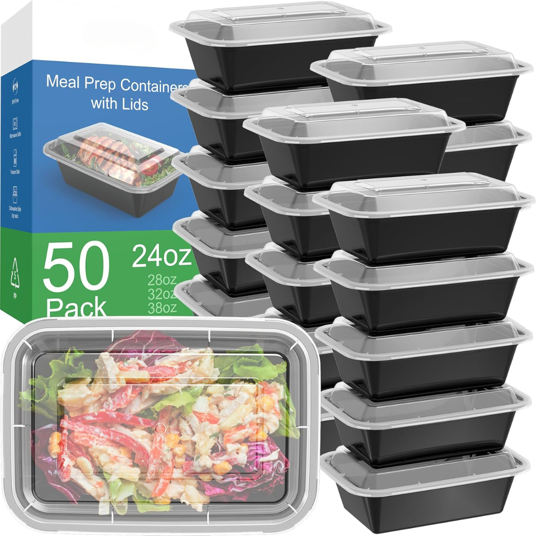 Sealable 50-Piece Kitchen Storage Container Set with Lids - Luxicro