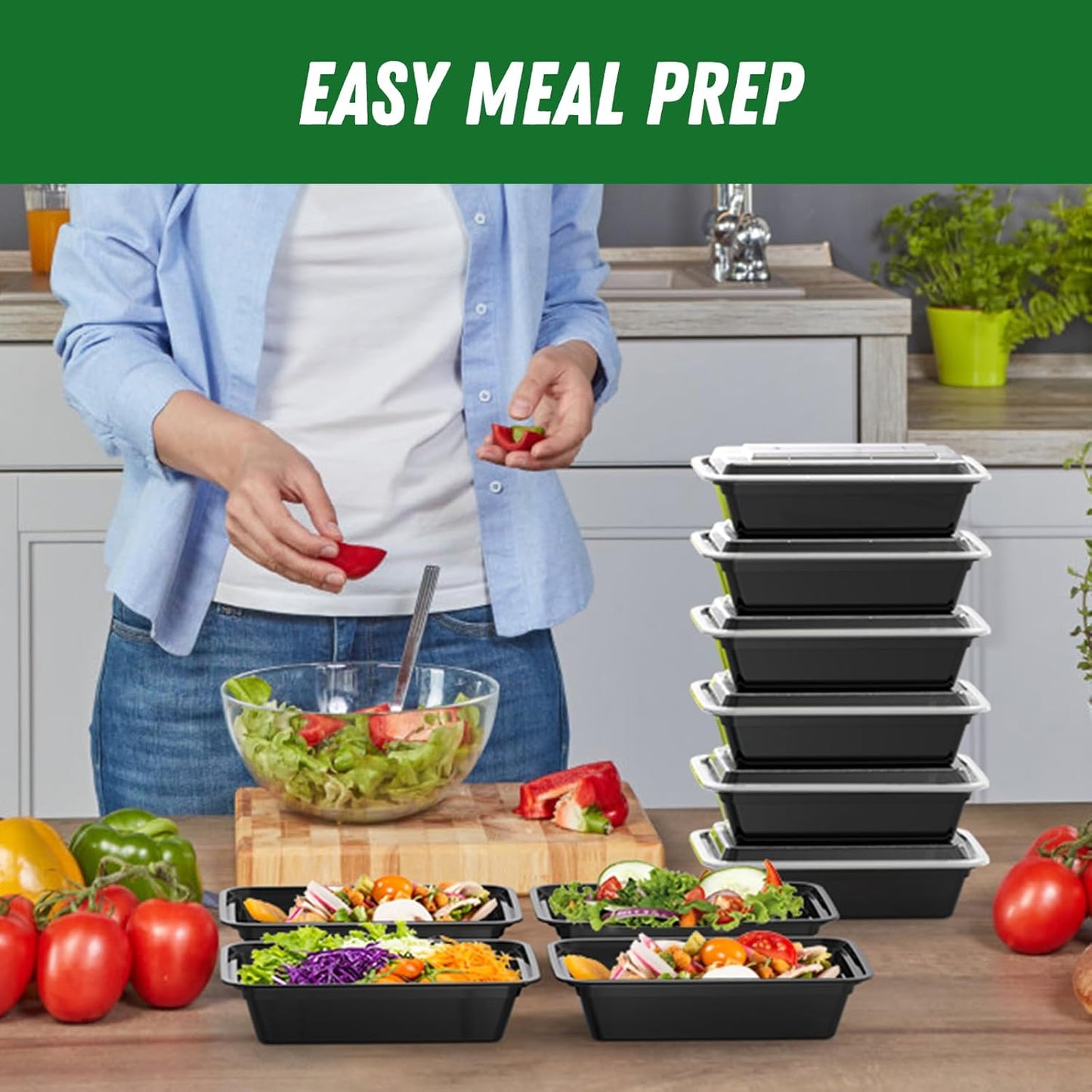 Sealable 50-Piece Kitchen Storage Container Set with Lids