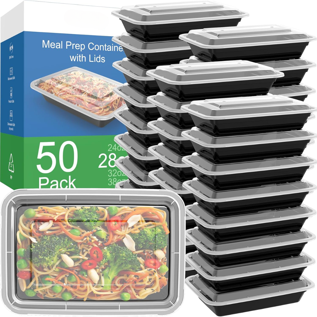Sealable 50-Piece Kitchen Storage Container Set with Lids