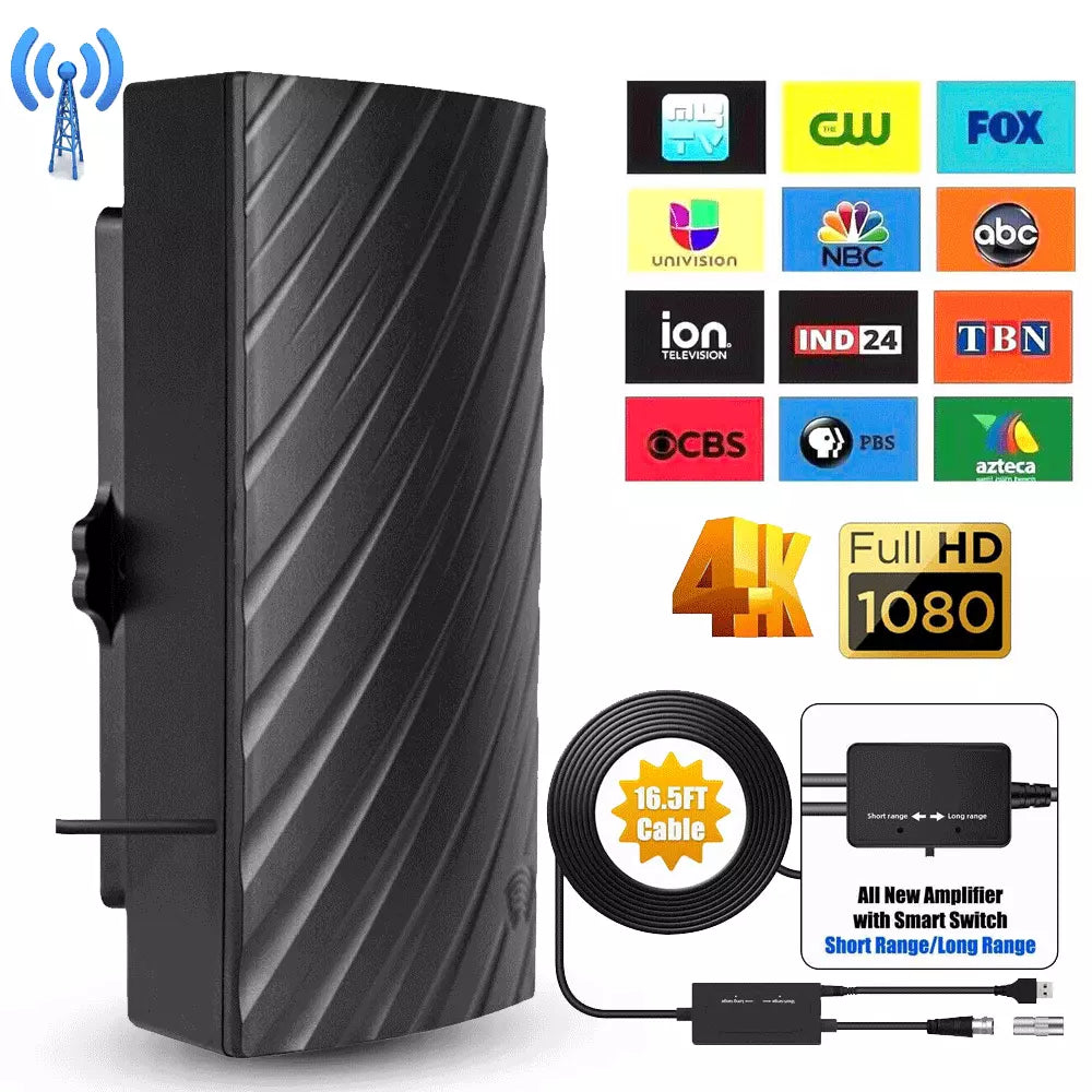 ClearView HD TV Antenna for Indoor 4K Reception - Luxicro