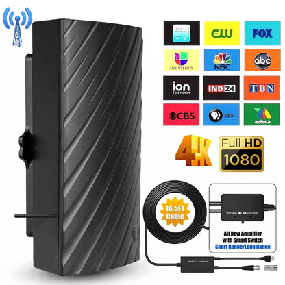 ClearView HD TV Antenna for Indoor 4K Reception - Luxicro