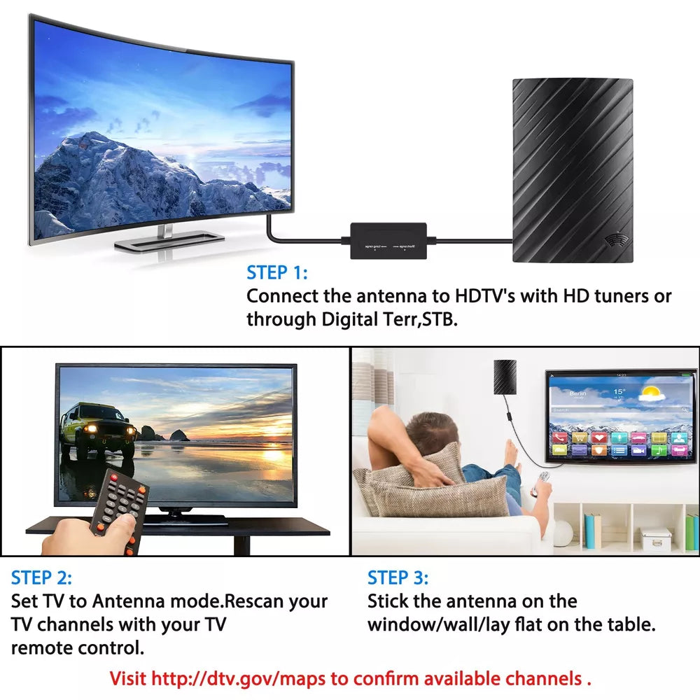 ClearView HD TV Antenna for Indoor 4K Reception