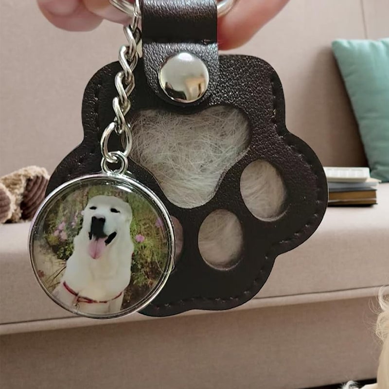 Pet Memorial Heart Keychain
