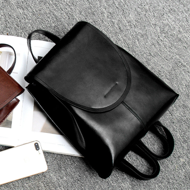 Stylish Women's Genuine Leather Bagpack
