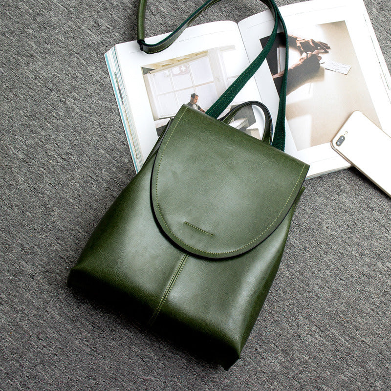 Stylish Women's Genuine Leather Bagpack