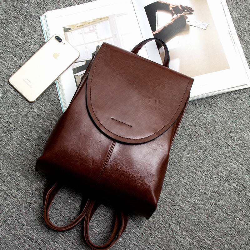 Stylish Women's Genuine Leather Bagpack